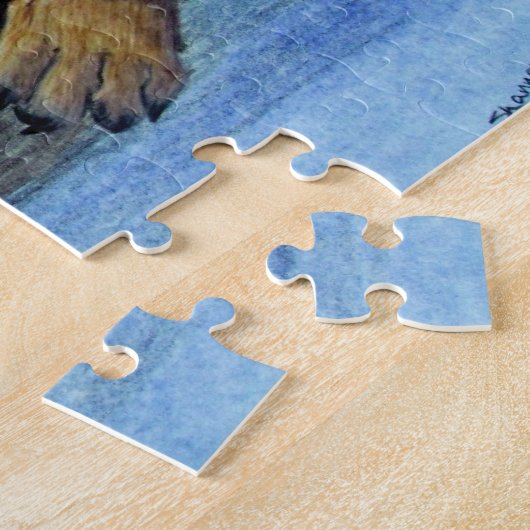 Dackel-Bauch Puzzle (Seite)