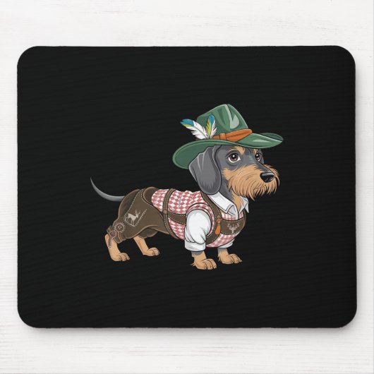 Dackel Bavarian Weiner Sausage _2 Mousepad (Vorne)