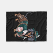 Dackel Bavarian Weiner Sausage _3 Fleecedecke (Vorderseite (Horizontal))