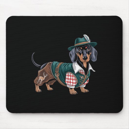 Dackel Bavarian Weiner Sausage _3 Mousepad (Vorne)