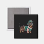 Dackel Bavarian Weiner Sausage _4 Magnet (Vorderseite/Rückseite)