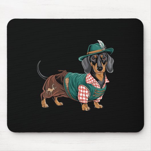 Dackel Bavarian Weiner Sausage _4 Mousepad (Vorne)