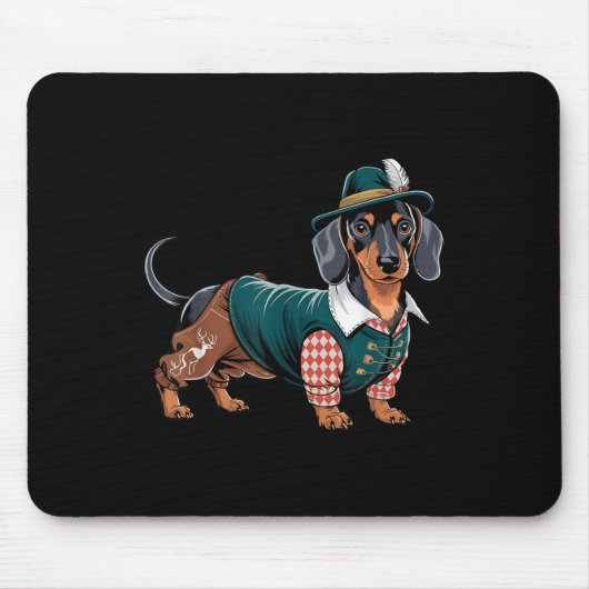 Dackel Bavarian Weiner Sausage _5 Mousepad (Vorne)