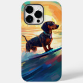Dackel Beach Surf Malerei Case-Mate iPhone Hülle (Rückseite)