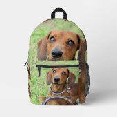 Dackel Bedruckter Rucksack (Vorderseite)