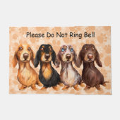 Dackel Begrüßungsort Fußmatte (Vorderseite)