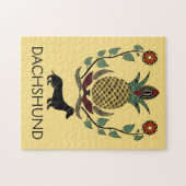 Dackel Begrüßungspflanze, Puzzle (Horizontal)