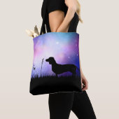 Dackel bei der Moonscape Dackel Dog Beautiful Tasche (Von Nahem)