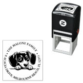 Dackel Benutzerdefiniertes Personalisiertes Thema Permastempel (Beispiel)