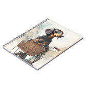 Dackel Bicycle Basket Notebook Notizblock (Linke Seite)