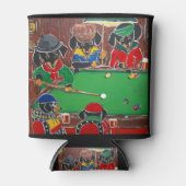Dackel Billiards Dosenkühler (Vorderseite)