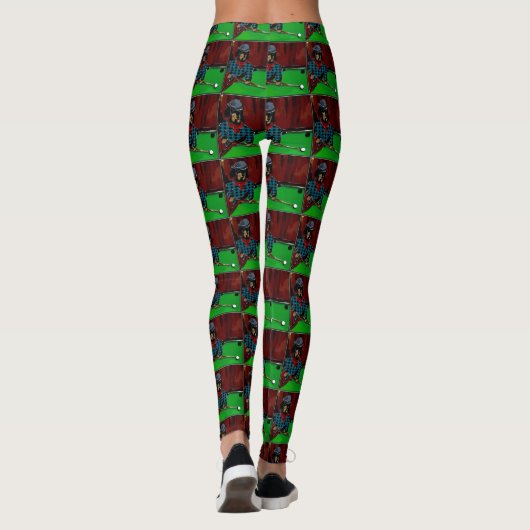 DACKEL BILLIARDS LEGGINGS (Rückseite)