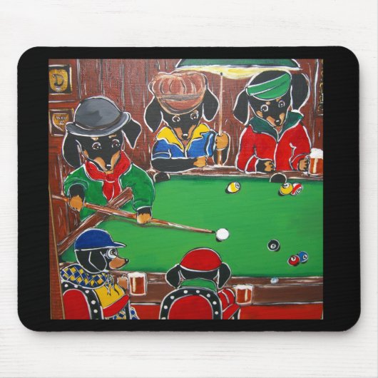 DACKEL BILLIARDS MOUSEPAD (Vorne)