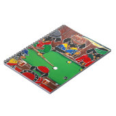 DACKEL BILLIARDS NOTIZBLOCK (Linke Seite)