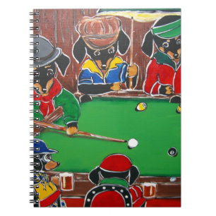 DACKEL BILLIARDS NOTIZBLOCK