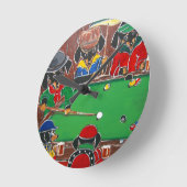 DACKEL BILLIARDS RUNDE WANDUHR (Winkel)