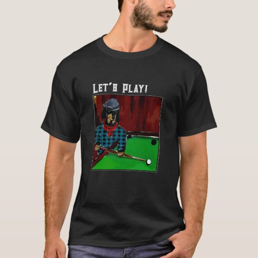 DACKEL BILLIARDS T-Shirt (Vorderseite)