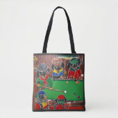 Dackel Billiards Tasche (Vorderseite)