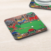 DACKEL BILLIARDS UNTERSETZER (Linke Seite)