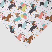 Dackel Birthday Tissue Paper Seidenpapier (Ausschnitt)