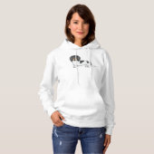 Dackel Black and Tan Piebald Long Hair Hund Hoodie (Vorne ganz)