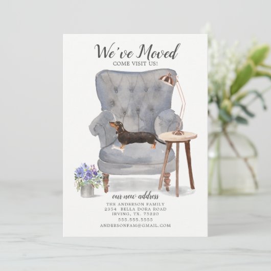 Dackel Black & Tan | Ankündigung der Beförderung (Stehend Vorderseite)