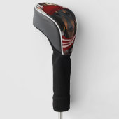 Dackel Black & Tan Golf Headcover (angewinkelt)
