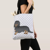 Dackel "Black & Tan Long Hair" Tasche (Von Nahem)