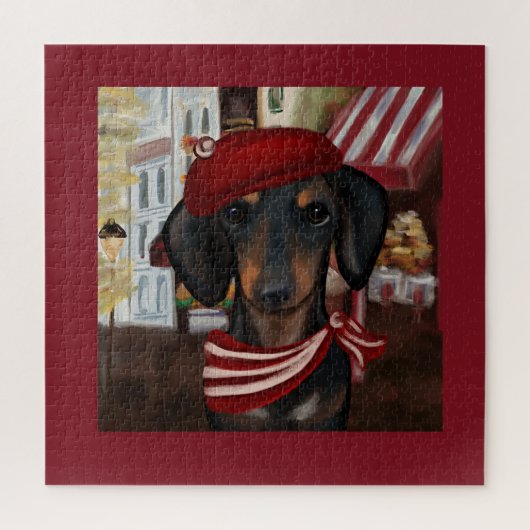 Dackel Black & Tan Puzzle (Vertikal)