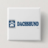 Dackel-Blau Button (Vorderseite)