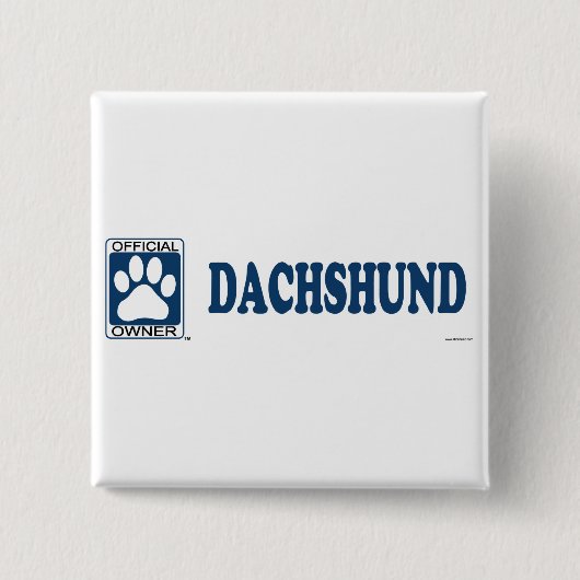 Dackel-Blau Button (Vorderseite)