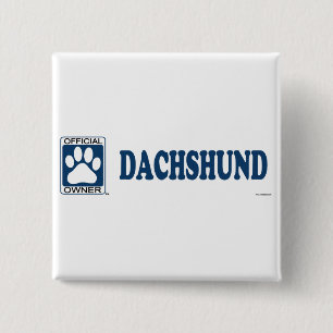 Dackel-Blau Button