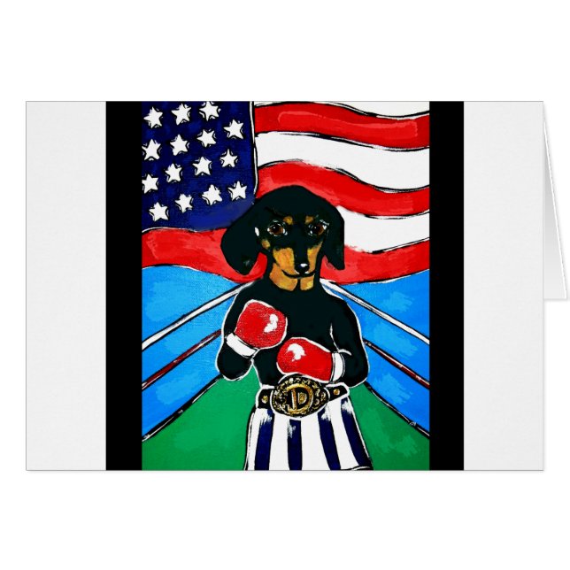 Dackel Boxer (Vorderseite (Horizontal))