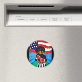 Dackel Boxer Magnet (In Situ (Geschirrspüler))