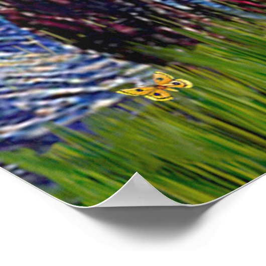 Dackel (braun1) - Starry Night Poster (Ecke)