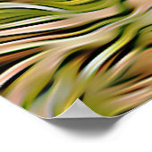 Dackel braune Dackel auf Gras im Garten Weihnachte Poster (Ecke)