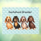 DACKEL BREEDER RESCUE FENSTER DECAL FENSTERAUFKLEBER (Blatt 3)