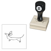 Dackel Briefmarke Gummistempel (Stempel)