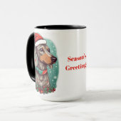Dackel Brown Black Original Dog Tasse (Vorderseite Links)