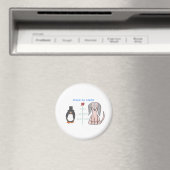 Dackel Brown Weltfrieden Magnet (In Situ (Geschirrspüler))