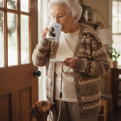 Dackel Browns Tasse PERSONALISIEREN