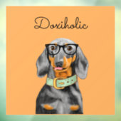 Dackel Business Man Window Decal Fensteraufkleber (Blatt 3)