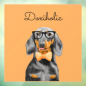 Dackel Business Man Window Decal Fensteraufkleber (Blatt 3)