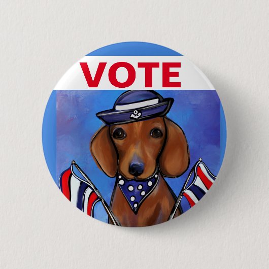 Dackel Button (Vorderseite)