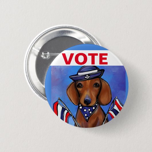 Dackel Button (Vorne & Hinten)