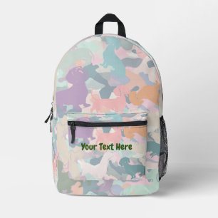 Dackel Camouflage Bedruckter Rucksack