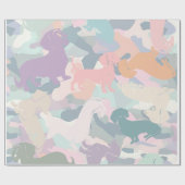 Dackel Camouflage Geschenkpapier (Flach)