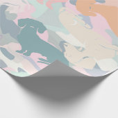 Dackel Camouflage Geschenkpapier (Ecke)