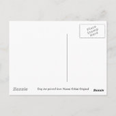 Dackel Cartoon 2 Postkarte (Rückseite)