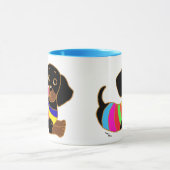 Dackel-Cartoon 2 Tasse (Zentrum)